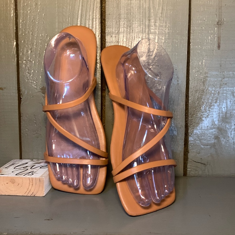 Tan Strappy Sandals
